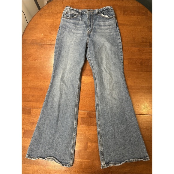 Levi's Jeans Women's Size 29 70s High Flare Blue Denim - Picture 1 of 16